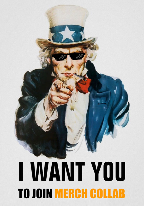 i want you to join merch collab